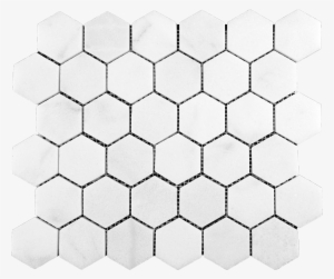 2" Bianco Perla Marble Hexagon Mosaic - Mosaic Hexagon Tile Transparent #3543432