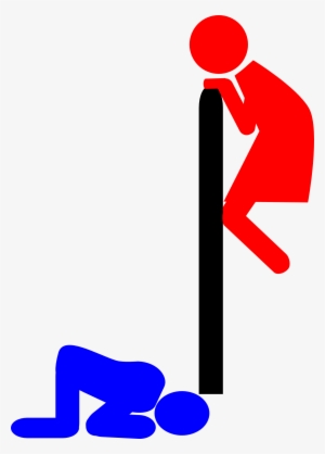 Funny Restroom Sign - Stick Figure Png Man Woman #3543555