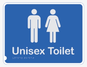 Braille Toilet Signs - Uni Sex Toilet Sign #3543609