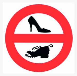 Pegatina Trem Seguridad Zapatos Usar Señalizacion Prohibido - Prohibido Entrar Con Zapatos #3544681