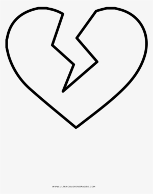Corazón-roto Página Para Colorear - Heart #3545073