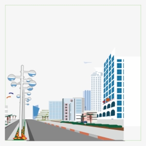 City Street Vector Png #3545269