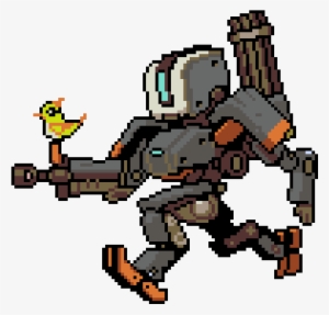 Bastion Soot - Overwatch Bastion Pixel Art #3545440