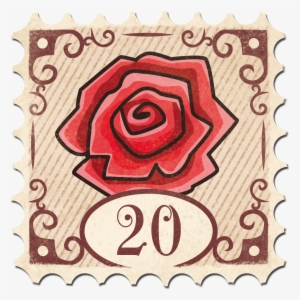 Stamp Beauty Beast Red - Beauty And The Beast Stamp #3545624