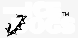 Long Angeles Ice Dogs Logo Black And White - Squaliformes #3547515