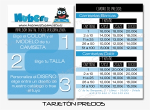 0924 Tarjeton Precios - Graphic Design #3548233