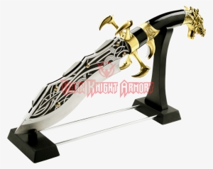 Gold Dragon Claw Dagger With Hidden Blades - Brule La Gomme Pas Ton Ame #3549434