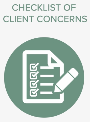 Checklist Of Clients Concerns - Icon #3549524