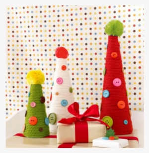 Adornos De Navidad Para Hacer Con Niños - Alberi Di Natale Con Lana #3550144