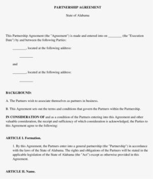 Partnership Agreement #3550284