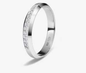 Anillo De Compromiso De Oro Blanco 18k Forma Trapecio - Wedding Ring #3550484