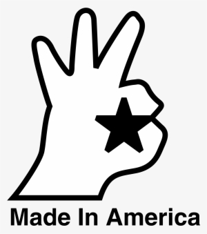 Made In America Logo Png Transparent - Made In America Hand #3550488