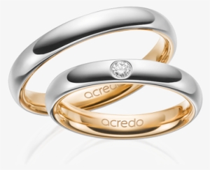 Alianzas De Boda Classic Staring - Ring Weißgold Mit Stein #3550536