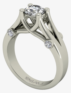 En - Anillo De Compromiso De Platino #3550807