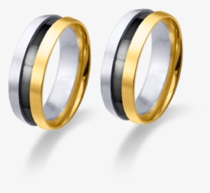 Alianza Plana Negra,blanca Y Amarilla - Gold #3550984