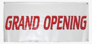 Banner -grand Opening, Sm, White - Banner #3551786