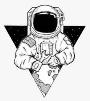 Astronauta Universo Tumblr Blancoynegro - Imagenes Tumblr De Astronautas #3552351
