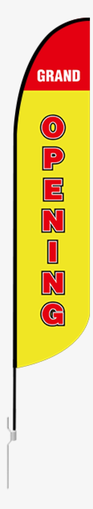 11ft Grand Opening Stock Blade Flag With Ground Stake - Banner #3552567