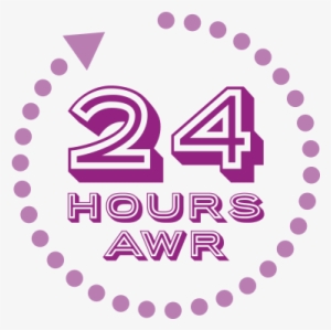 24 Hours Pink Png #3552617