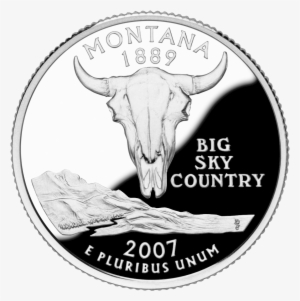 Montana Quarter, Reverse Side, 2007 - Montana State Quarter #3553500