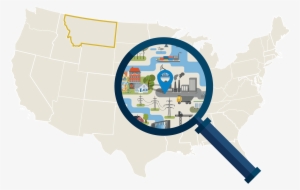 Montana's Safest Cities - Big Cities Are Surrounded By Suburbs Clipart #3553650