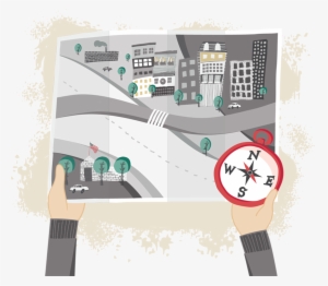 Compass And Map - Business #3554954