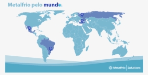 Metalfrio Pelo Mundo V2 - World Map Gray No Labels #3554983