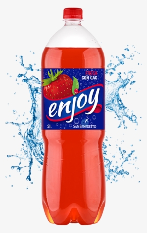 Enjoy Con Gas Refresco De Fresa Con Gas, Envase De - Water Splash #3555253