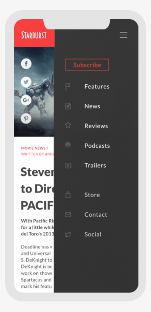 Starburst Mobile Navigation Captain America #3557646