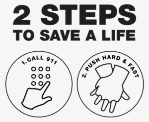 2 Steps To Saving A Life With Hands-only Cpr - 2 Steps To Save A Life #3558047
