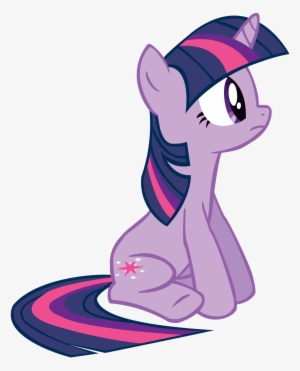 Because When Pones Sit Down Their Cutie Mark Is Sideways - Mlp Twilight Sitting Down #3558069
