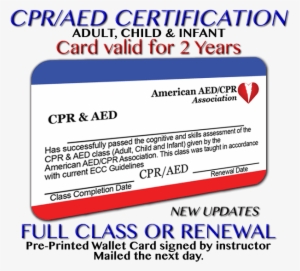 Standard Cpr Certification With Aed - Basic Life Support #3558119