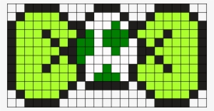 Yoshi Egg Boww Perler Bead Pattern / Bead Sprite - Green Mushroom Pixel Art #3558447