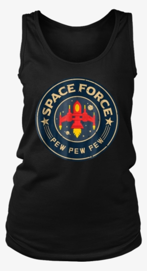 Funny Space Force 8 Bit Retro Game Style Spaceship - Emo Tank Tops #3558581