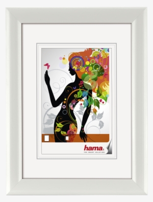 "malaga" Plastic Frame, White, 10 X 15 Cm - Siluetas De Mujeres A Color #3559290