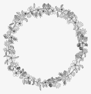 Line Art Wreath Art Nouveau Ornament - Circle #3559656