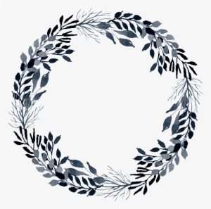 Black Wreath Transparent Decorative - Portable Network Graphics #3559681