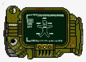 Fallout Pipboy Pixelart Template - Fallout 4 Pip Boy Pixel Art #3560024