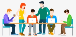 Coworking-illustration - Co Working Space Flyer #3562278