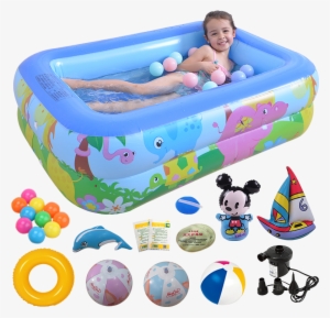 Baby Care Child Swimming Pool Rectangular Inflatable #3562983