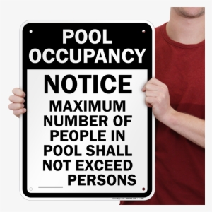 Maximum People Pool Occupancy Sign #3563006