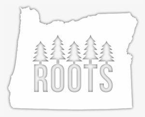Oregon Roots Diecut Sticker - Oregon Roots Trucker Hat #3563183