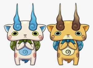 Ok I Learned A Bit About These Little Guys While On - Yokai Watch Komasan And Komajiro #3563602