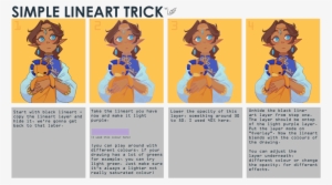 “ Simple Lineart Trick By Looji Support The Artist - Lineart Trick #3563978