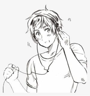 Enjoy Some Funny Texts From The Hetalia Characters, - Hetalia Black And White Png #3564370