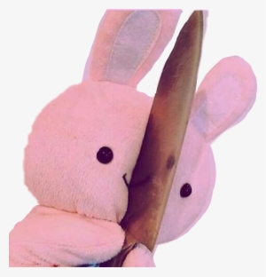 Розовый Зайчик С Ножом #3566652