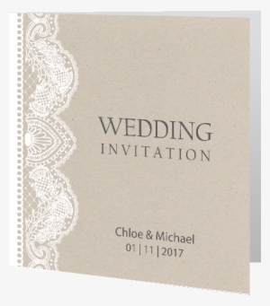 Lace On Beige Wedding Invite New - Wedding #3567140