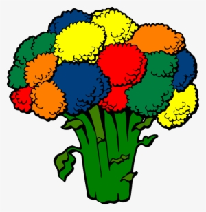 Bropcoli Color Clip Art - Cartoon Images Of Broccoli #3567934