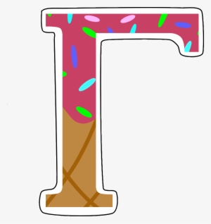 Ice Cream Greek Letters Sticker - Greek Alphabet #3568241