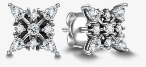 Soufeel 925 Sterling Silver Snowflake Stud Earrings #3568444